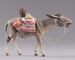 Picture of Donkey with saddlebags and wood cm 20 (7,9 inch) Hannah Alpin dressed Nativity Scene in Val Gardena wood