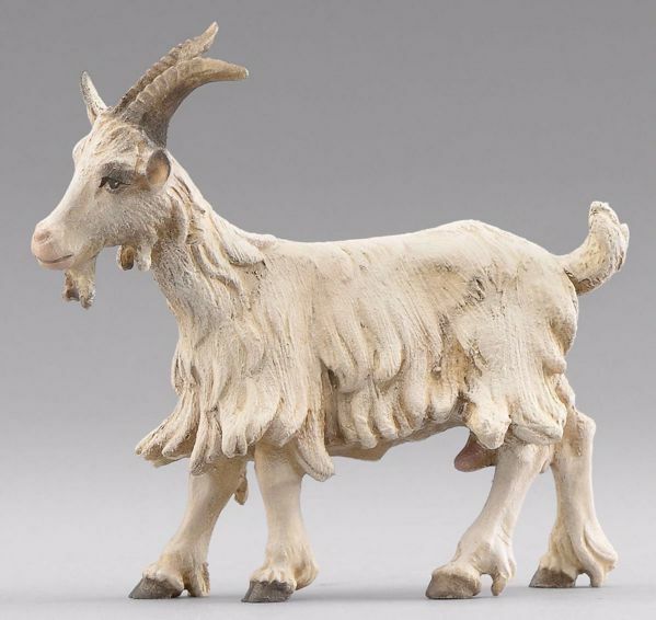 Immagine di Capra in piedi Presepe Hannah Alpin 20 cm tirolese legno e stoffa