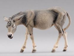 Picture of Donkey Standing cm 20 (7,9 inch) Hannah Orient dressed Nativity Scene in Val Gardena wood