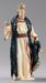 Picture of Caspar White Wise King cm 20 (7,9 inch) Hannah Orient dressed nativity scene Val Gardena wood statue with fabric dresses 