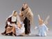 Picture of Holy Family (2) Group 2 pieces cm 20 (7,9 inch) Hannah Orient dressed nativity scene Val Gardena wood statues with fabric dresses 