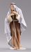 Immagine di Pastore anziano con bastone cm 30 (11,8 inch) Presepe vestito Hannah Orient statua in legno Val Gardena abiti in tessuto