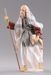 Picture of Shepherd with lamb cm 30 (11,8 inch) Hannah Orient dressed nativity scene Val Gardena wood statue with fabric dresses 