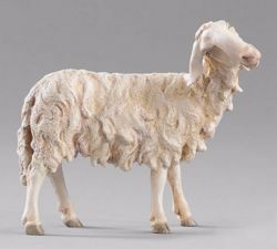Picture of Sheep looking rightwards cm 30 (11,8 inch) Hannah Orient dressed Nativity Scene in Val Gardena wood
