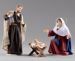 Picture of Holy Family (1) Group 3 pieces cm 30 (11,8 inch) Hannah Orient dressed nativity scene Val Gardena wood statues with fabric dresses 