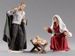 Picture of Holy Family (3) Group 3 pieces cm 30 (11,8 inch) Hannah Alpin dressed nativity scene Val Gardena wood statue fabric dresses