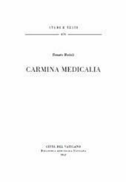 Picture of Carmina Medicalia Renato Badalì