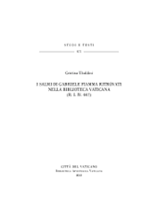 Immagine di I salmi di Gabriele Fiamma ritrovati nella Biblioteca Vaticana (R. I. IV. 447) Cristina Ubaldini