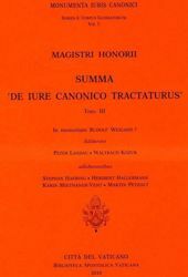 Immagine di Magistri Honorii Summa 'De iure canonico tractaturus' - Tomo III Rudolf Weigand, Waltraud Kozur