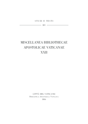 Immagine di Miscellanea Bibliothecae Apostolicae Vaticanae (XXII)