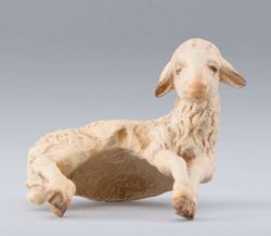 Picture of Lamb for shoulder cm 10 (3,9 inch) DIY undressed Homobonus Nativity in wood and copper