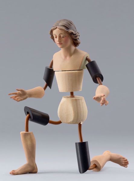 Immagine di Manichino Cod.02 statuina Presepe fai da te Omobono 10 cm legno e rame