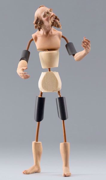Picture of Mannequin Cod.30 DIY Homobonus Nativity figure 10 cm (3,9 inch) wood & copper