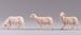 Picture of Sheep walking cm 10 (3,9 inch) DIY undressed Homobonus Nativity in wood and copper