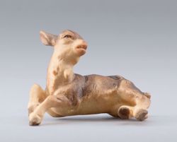 Picture of Little Goat to be carried cm 40 (15,7 inch) DIY undressed Homobonus Nativity in wood and copper