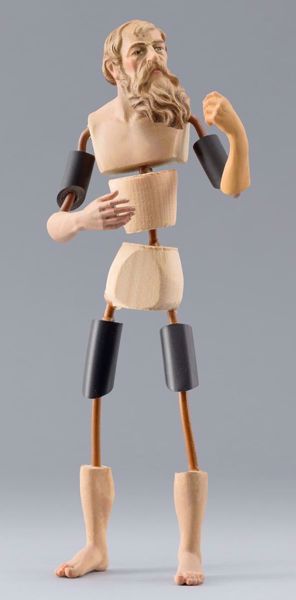 Imagen de Maniquí Cód.18 cm 40 (15,7 inch) Belén para vestir Homobono de madera y cobre 