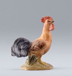 Picture of Rooster cm 30 (11,8 inch) DIY undressed Homobonus Nativity in wood and copper