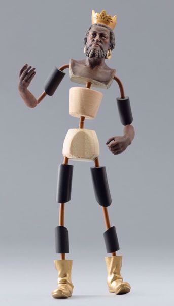 Immagine di Manichino Cod.22 Presepe fai da te Omobono 30 cm legno e rame
