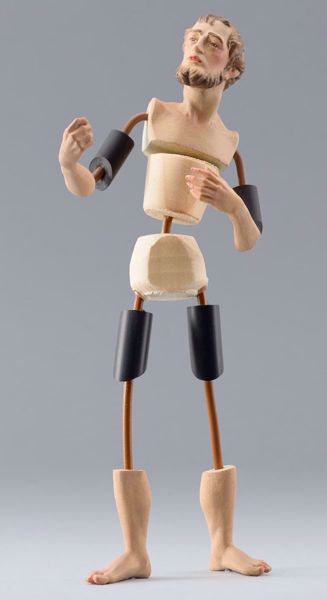Immagine di Manichino Cod.33 cm 30 (11,8 inch) Presepe da vestire Omobono in legno e rame