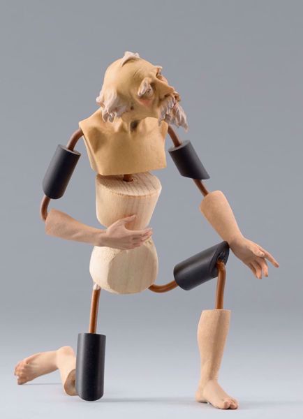 Immagine di Manichino Cod.30W Presepe fai da te Omobono 12 cm legno e rame