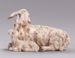 Picture of Lamb lying cm 20 (7,9 inch) DIY undressed Homobonus Nativity in wood and copper