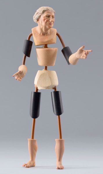 Picture of Figure Code09 cm 14 (5,5 inch) DIY undressed Homobonus Nativity in wood and copper