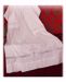 Imagen de A MEDIDA Alba litúrgica cuello cuadrado aplicación de Macramé y Cruz mezcla de algodón blanco