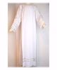 Picture of MADE TO MEASURE Closed collar liturgical Alb with little Crosses guipures embroidery white cotton blend fabric