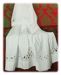 Imagen de A MEDIDA Alba litúrgica cuello cuadrado bordado guipures Cáliz mezcla de algodón blanco