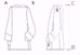 Picture of MADE TO MEASURE Square neck liturgical Surplice with Chalice guipures embroidery white cotton blend fabric.