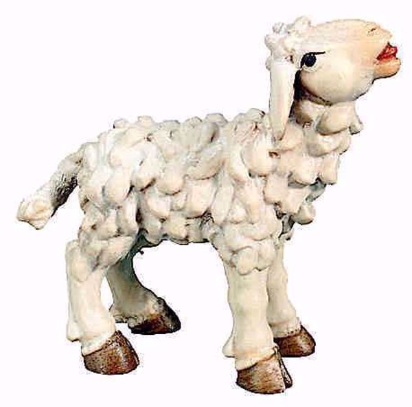 Immagine di Agnello Presepe Matteo 6 cm palestinese legno colori a olio