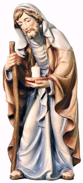 Picture of St. Joseph cm 6 (2,4 inch) Matteo Nativity Scene Oriental style oil colours Val Gardena wood