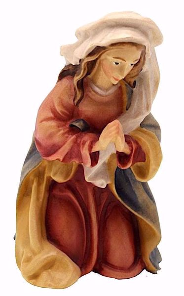Immagine di Maria cm 18 (7,1 inch) Presepe Matteo stile orientale colori ad olio in legno Val Gardena