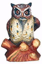 Picture of Owl cm 12 (4,7 inch) Matteo Nativity Scene Oriental style oil colours Val Gardena wood