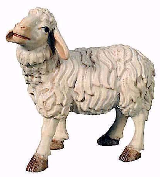 Imagen de Oveja de pie Belén Matteo 12 cm palestino madera pintado al óleo
