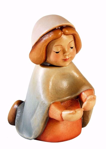 Picture of Mary cm 10 (3,9 inch) Aurora Baby Nativity Scene oil colours Val Gardena wood with magnet