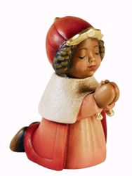 Immagine di Baldassarre Re Magio Moro cm 10 (3,9 inch) Presepe Aurora Baby colori ad olio in legno Val Gardena con calamita 