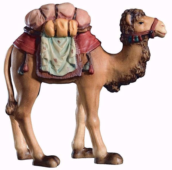 Imagen de Camello cm 6 (2,4 inch) Belén Raffaello estilo clásico colores al óleo en madera Val Gardena