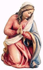 Immagine di Maria cm 8 (3,1 inch) Presepe Raffaello stile classico colori ad olio in legno Val Gardena