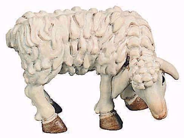 Picture of Sheep Eating Raffaello Nativity 8 cm (3,1 inch) traditional oil painted wood