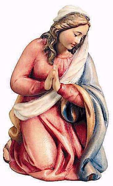 Immagine di Maria cm 10 (3,9 inch) Presepe Raffaello stile classico colori ad olio in legno Val Gardena