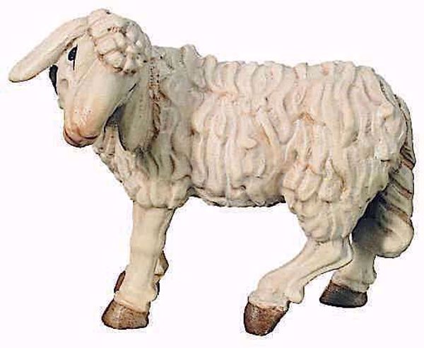 Picture of Standing Sheep cm 12 (4,7 inch) Raffaello Nativity Scene traditional style oil colours Val Gardena wood