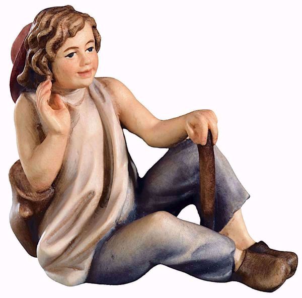 Picture of Young Shepherd Raffaello Nativity 15 cm (5,9 inch) traditional oil painted wood