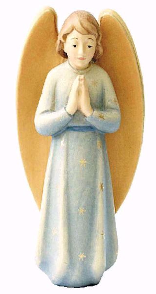 Imagen de Ángel Gloria Belén Leonardo 10 cm árabe madera pintado al óleo