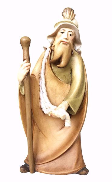 Immagine di Cammelliere Presepe Leonardo 12 cm arabo palestinese legno colori a olio