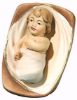 Imagen de Niño Jesús con Cuna Pesebre Leonardo 12 cm árabe madera pintado al óleo