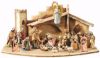 Picture of Mary Leonardo Nativity 8 cm (3,1 inch) arabic oil painted wood