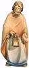 Immagine di San Giuseppe statuina Presepe Leonardo 16 cm arabo palestinese legno colori a olio