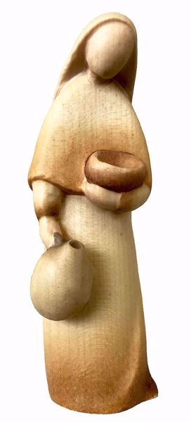 Picture of Shepherdess with Amphora Stella Nativity 14 cm (5,5 inch) modern oil painted wood