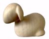 Immagine di Pecora Sdraiata Presepe Stella 14 cm stilizzato legno colori a olio